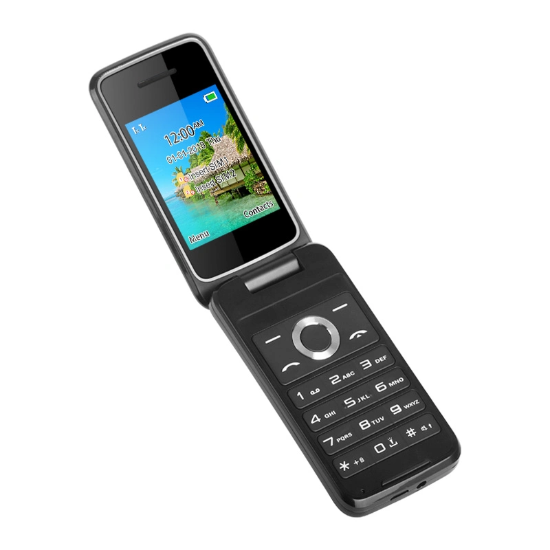 Uniwa F107 2.4 pouces déverrouillé 2g fonction réseau téléphone Flip Téléphone