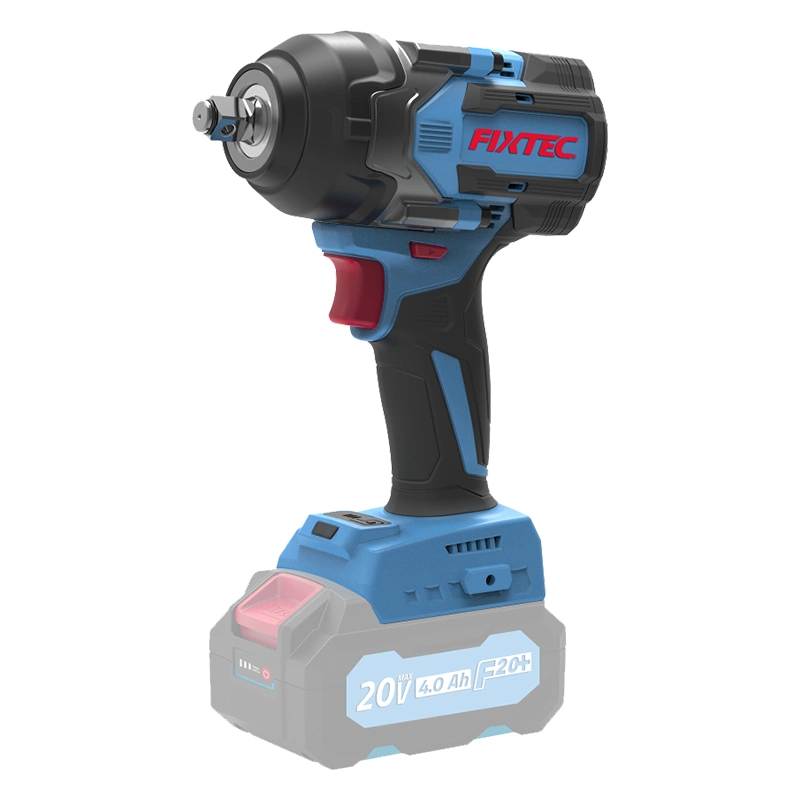 Fixtec Portable Electric Brushless Wrench 1/2" 20V Cordless Brushless Impact Wrench for Car Repairing