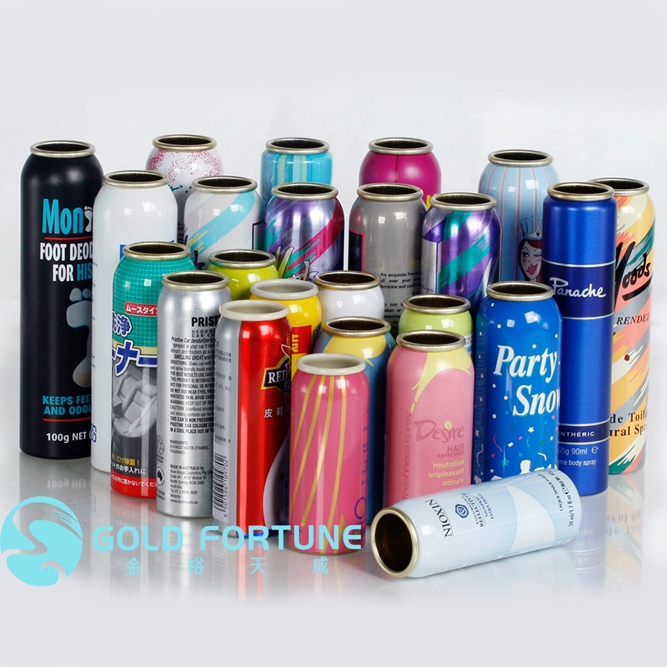 Printed Empty Aerosol Spray Tin Can for Cosmetic Packing