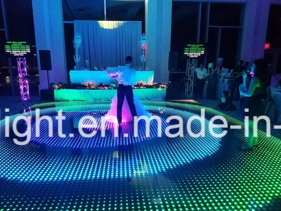 Super rápido instalado iluminación de escenarios imán inalámbrica Pista de Baile de LED