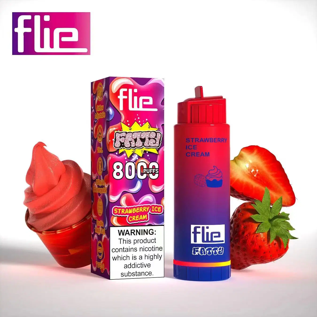 New Arrival Hot Selling Wholesale/Supplier Happy Vaping Flie Big Capacity 18 Ml E Juice 19 Flavors Extra Electronic Disposable/Chargeable Mod Vape Disposable/Chargeable Vape