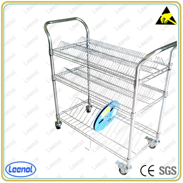 Carrito de almacenamiento del molinete SMT ESD