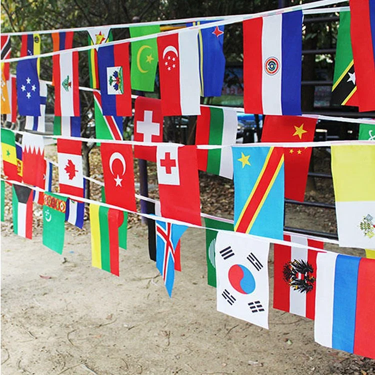 Indoor and Outdoor Bar String Flags Flag Decoration for 2023 Rudgy