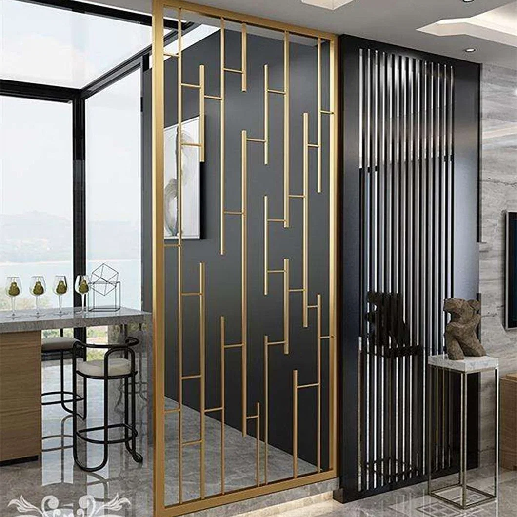 Qian Yan 3D Metal Screen Manufacturers OEM Customart Deco Wall Partition Screen China 6m Length PVD Colour Stainless Steel Partition