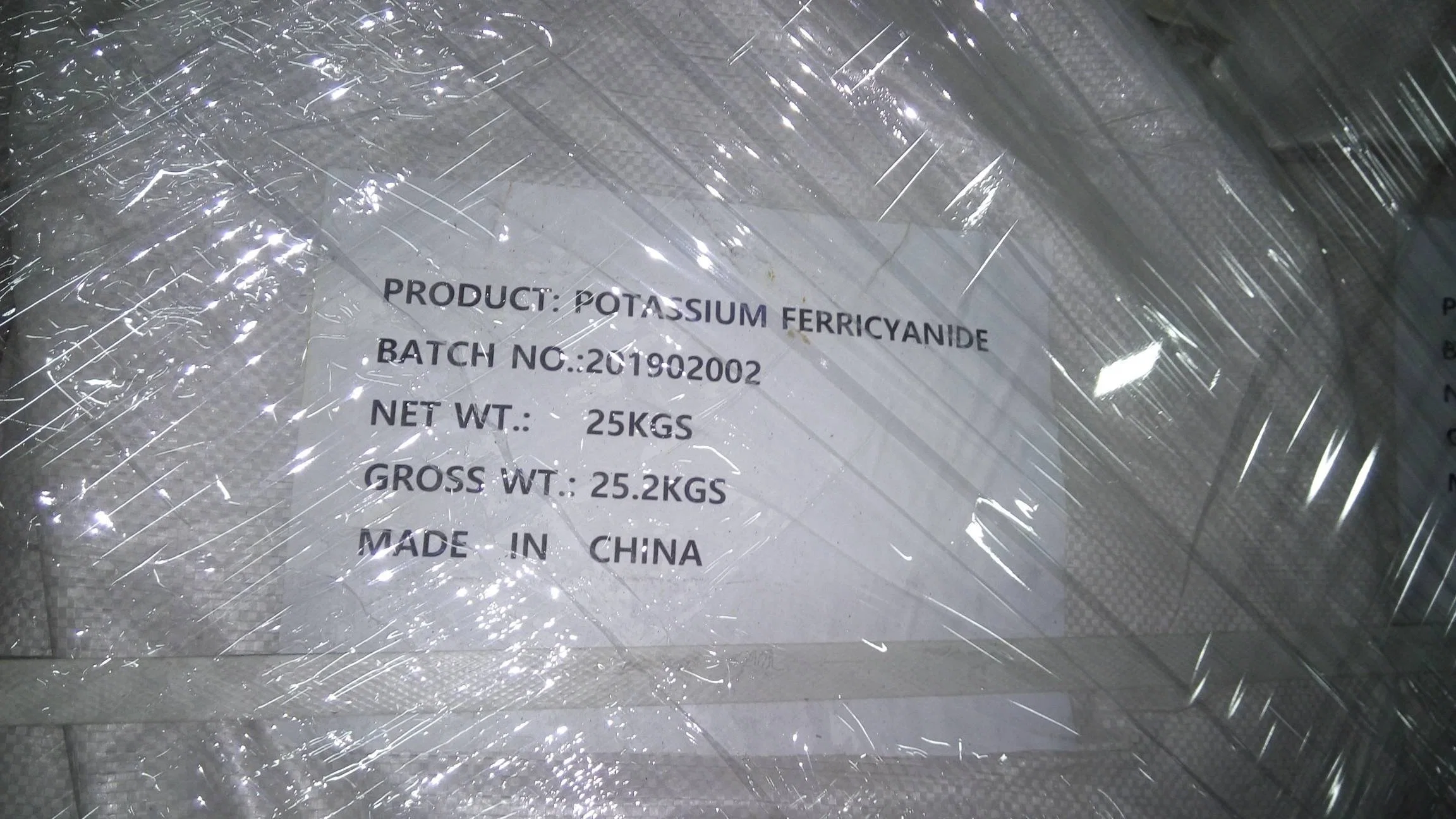 El potasio Ferricyanide Tripotassium CAS 13746-66-2 Hexacianoferrato K3. [Fe (CN) 6].