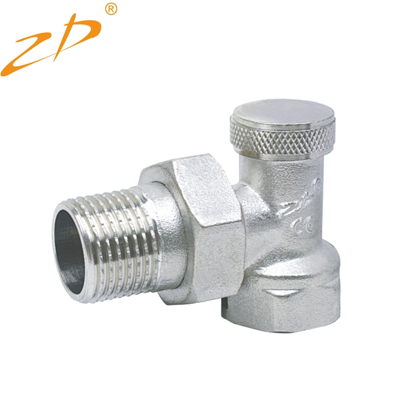 90 Degree Brass Temperature Control Head Thermostatic Radiator Valve for Floor Heating System