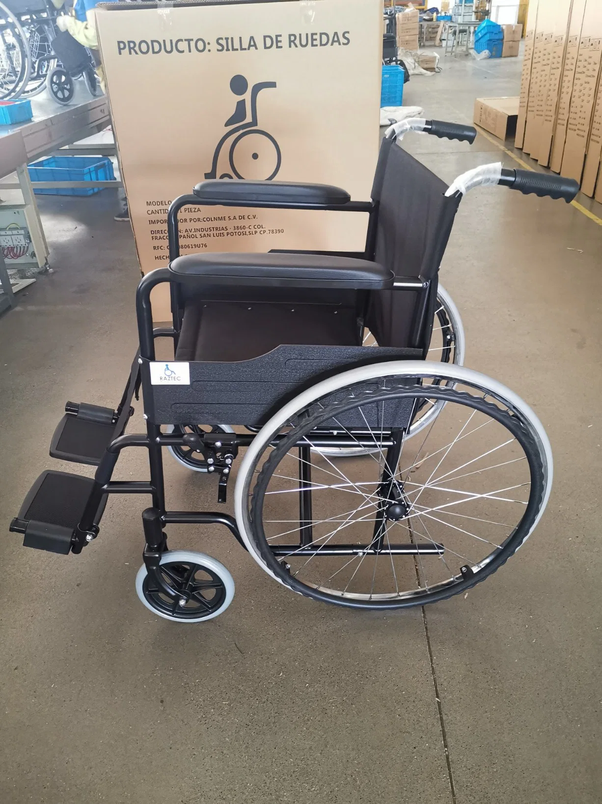 Wheel Chair Cheap Price Foldable Wheelchair Economy Steel Manual Standard Wheelchair