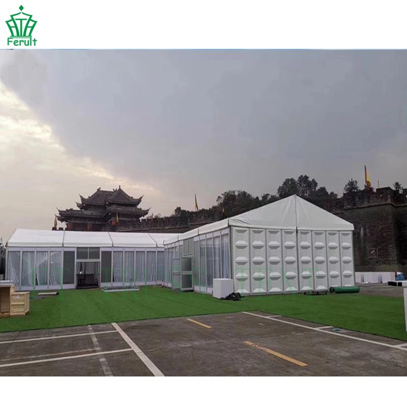 UV Protection 850g PVC Roof ABS Wall Trade Show Canopy Tents with Aluminum Pole