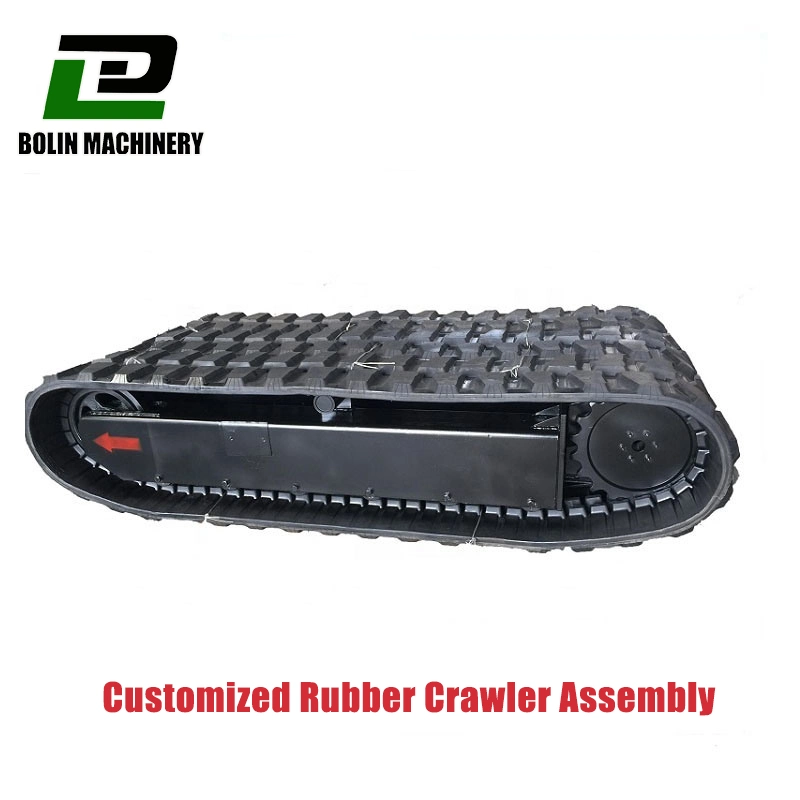 Crawler Mini Rubber Track Undercarriage/Tracked Chassis System