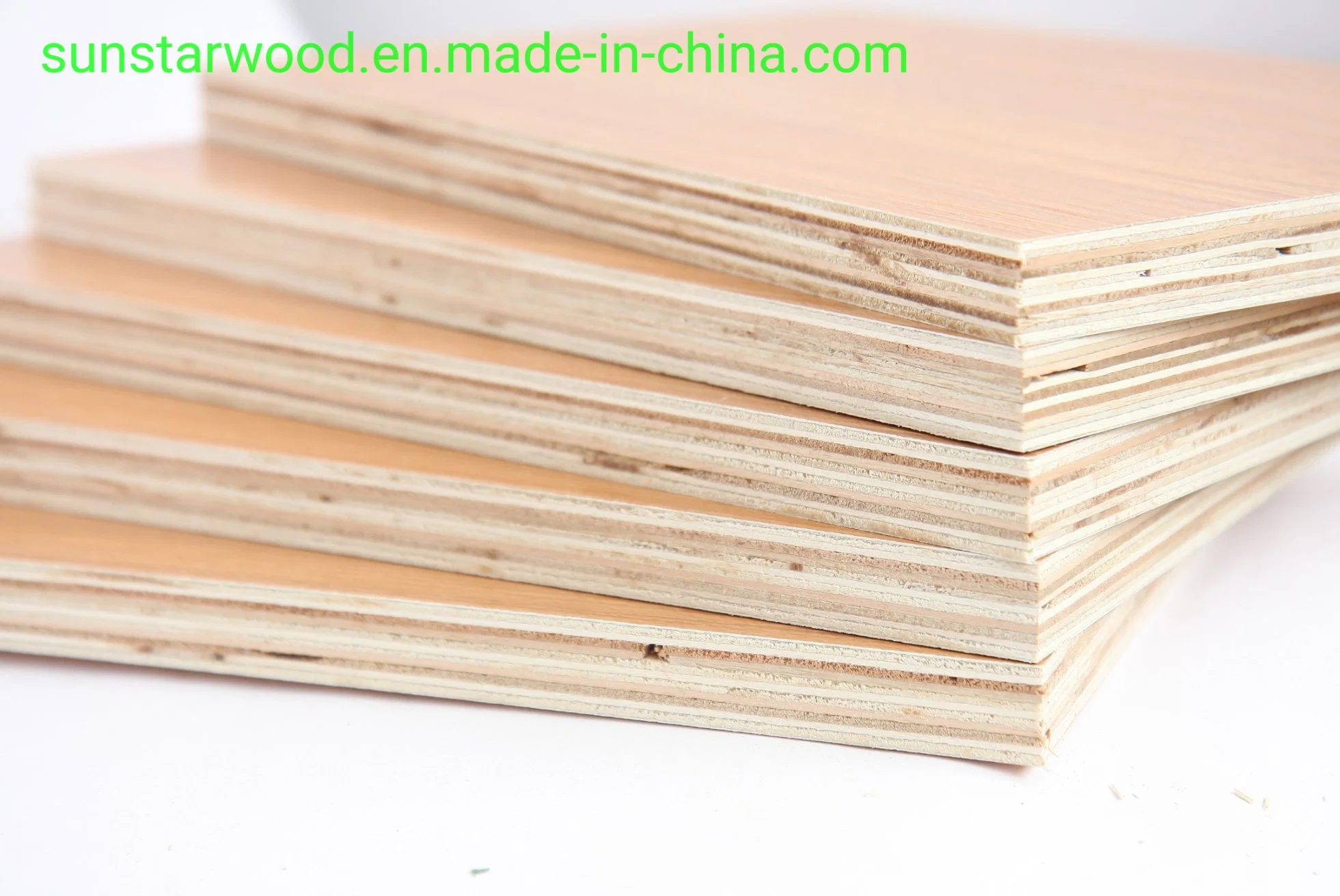 Kundenspezifisches Holz Brett Baumaterial Baumöbel Holzbrett Linyi Sperrholz Finger Joint Block Board Melamin Konfrontiert Sperrholz