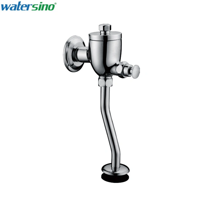 Bathroom Brass Time Delay Urinal Toilet Hand Flush Valve