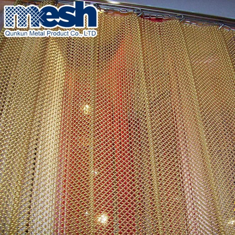 Fireplace Drapery Metal Coil Drapery Window Curtain