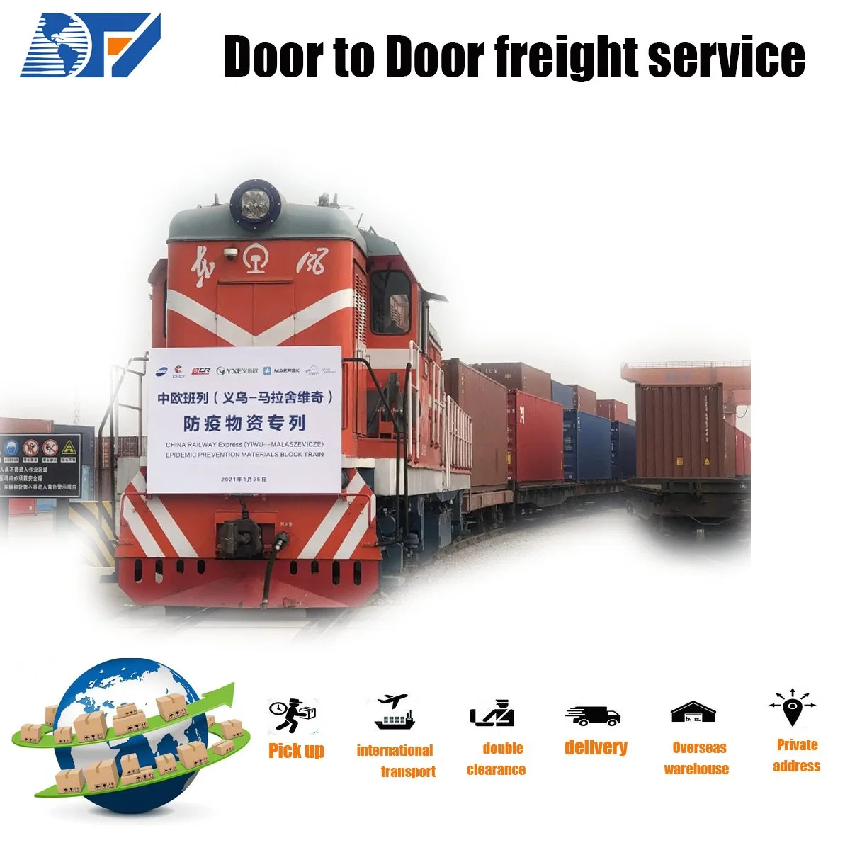 Railway Transportation From China to Austria Europe Amazon Fba Door to Door by Train