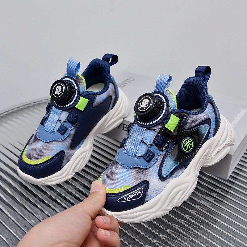 Autumn New Children's Sports Shoes Men and Girls Revolving Button Casual Shoes China Wholesale/Supplier