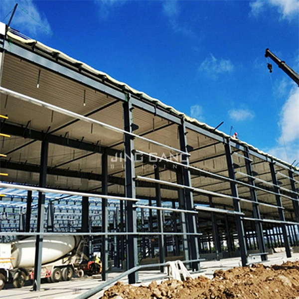 Q235 T355 H" la estructura de acero galvanizado arrojar construcción metálica de almacenamiento para el Taller de almacenes prefabricados