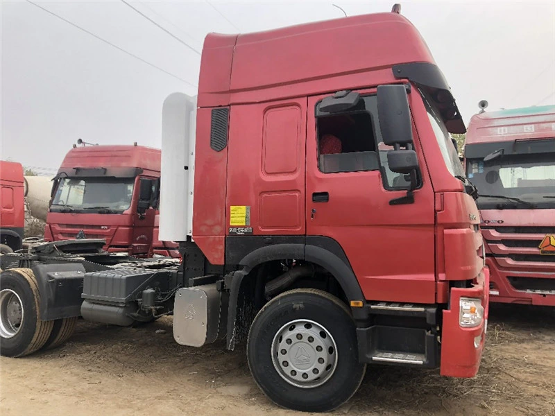 Condiciones de trabajo de venta directa 420HP utiliza Sinotruk camiones HOWO GNC 6*4 remolque de tractor camión de la cabeza de GNC en stock