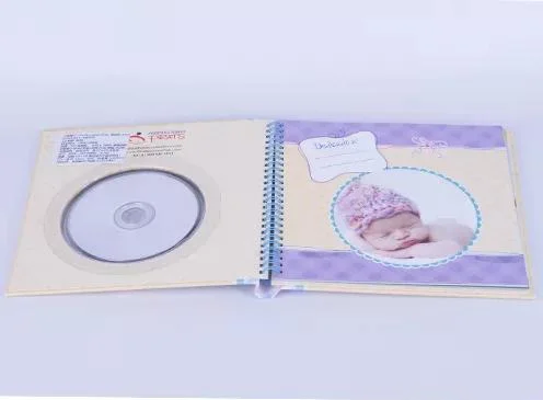 Custom Spiral Bind Book Diary Baby with CD Notebook