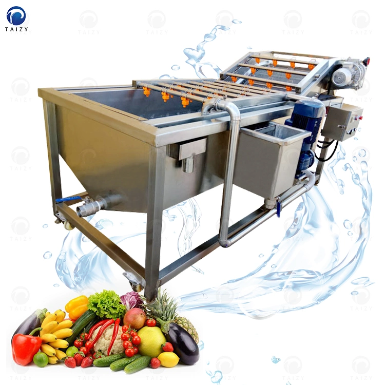 Automatic Air Bubble Vegetables Washing Machine Fruit Jujube Washing Machine Carrot Cleaner