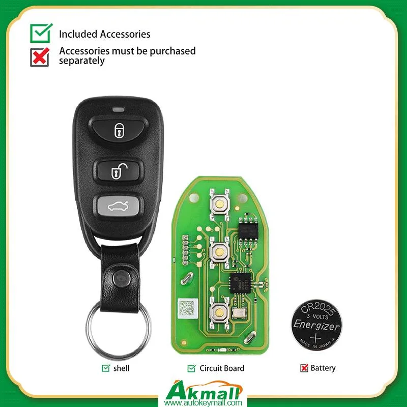 Xhorse Xkhy01en VVDI Universal Wire Remote Car Key für Hyundai Typ