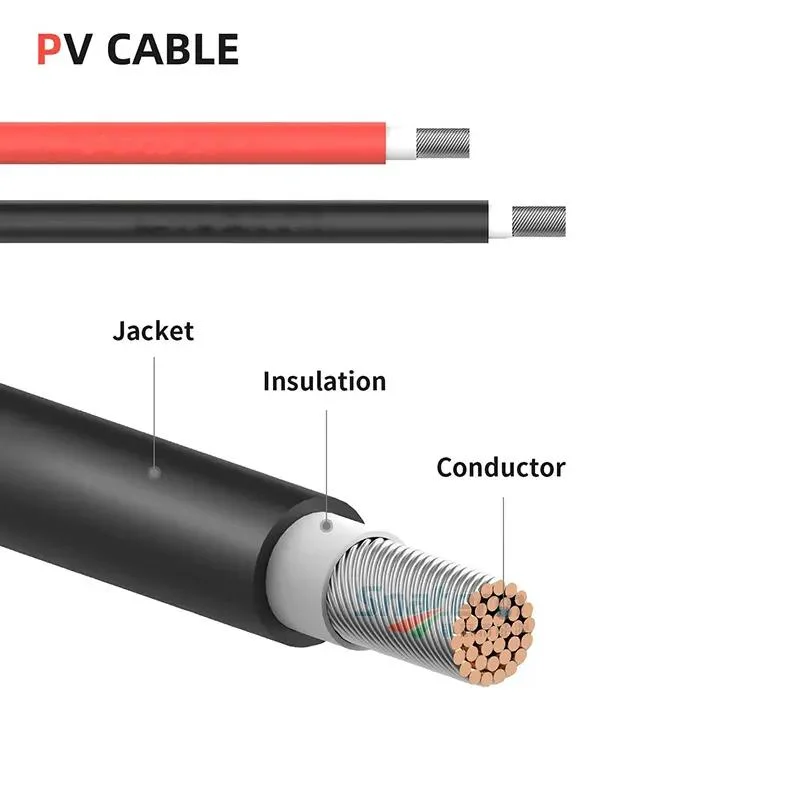 Low Voltage DC Wire XLPE Insulated Copper Wire 6mm 4mm Cable