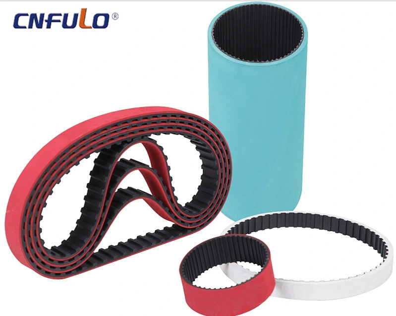 OEM Standard Red Rubber Coated Timing Belt for Vffs Packing Machines