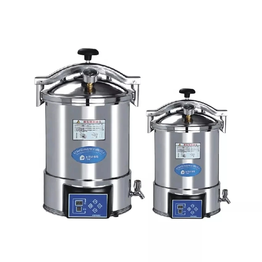 Stainless Steel Portable Timing Control Adjustable Temperature Pressure Steam Sterilizer Equipment