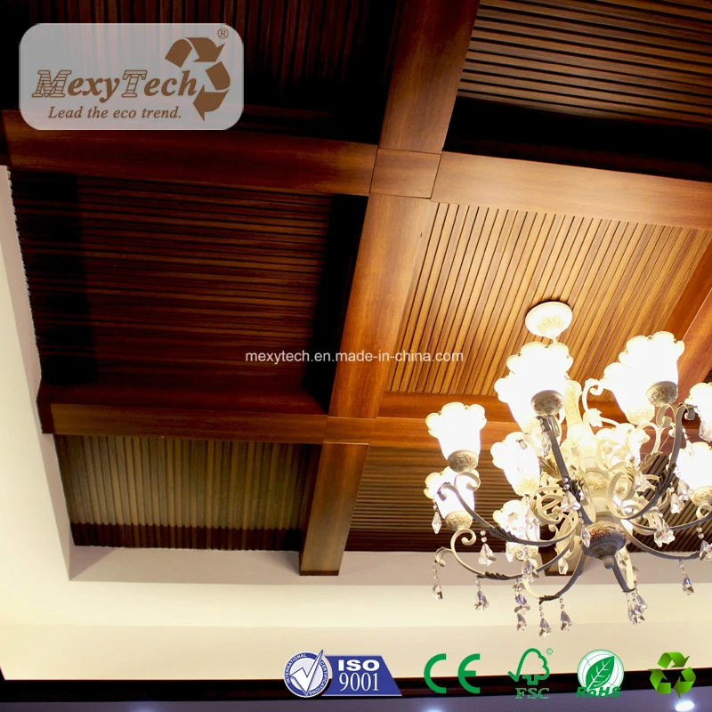 Waterproof Material Integrated Wood Ceiling Panels for Hotel Decoration