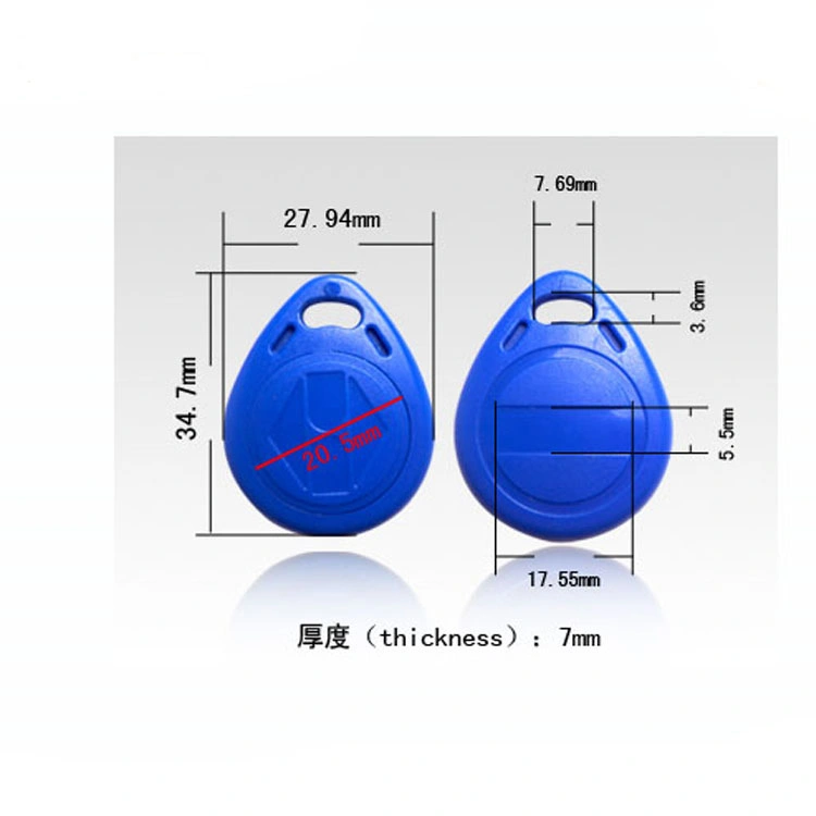 Hf 13.56MHz Custom Electronic Plastic RFID NFC Key Fob Programming