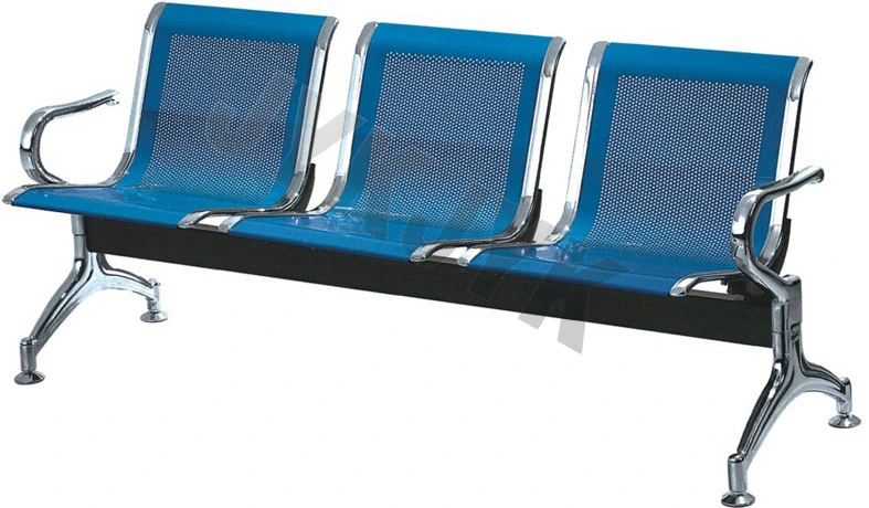 Sillón de espera con tres asientos con cojín