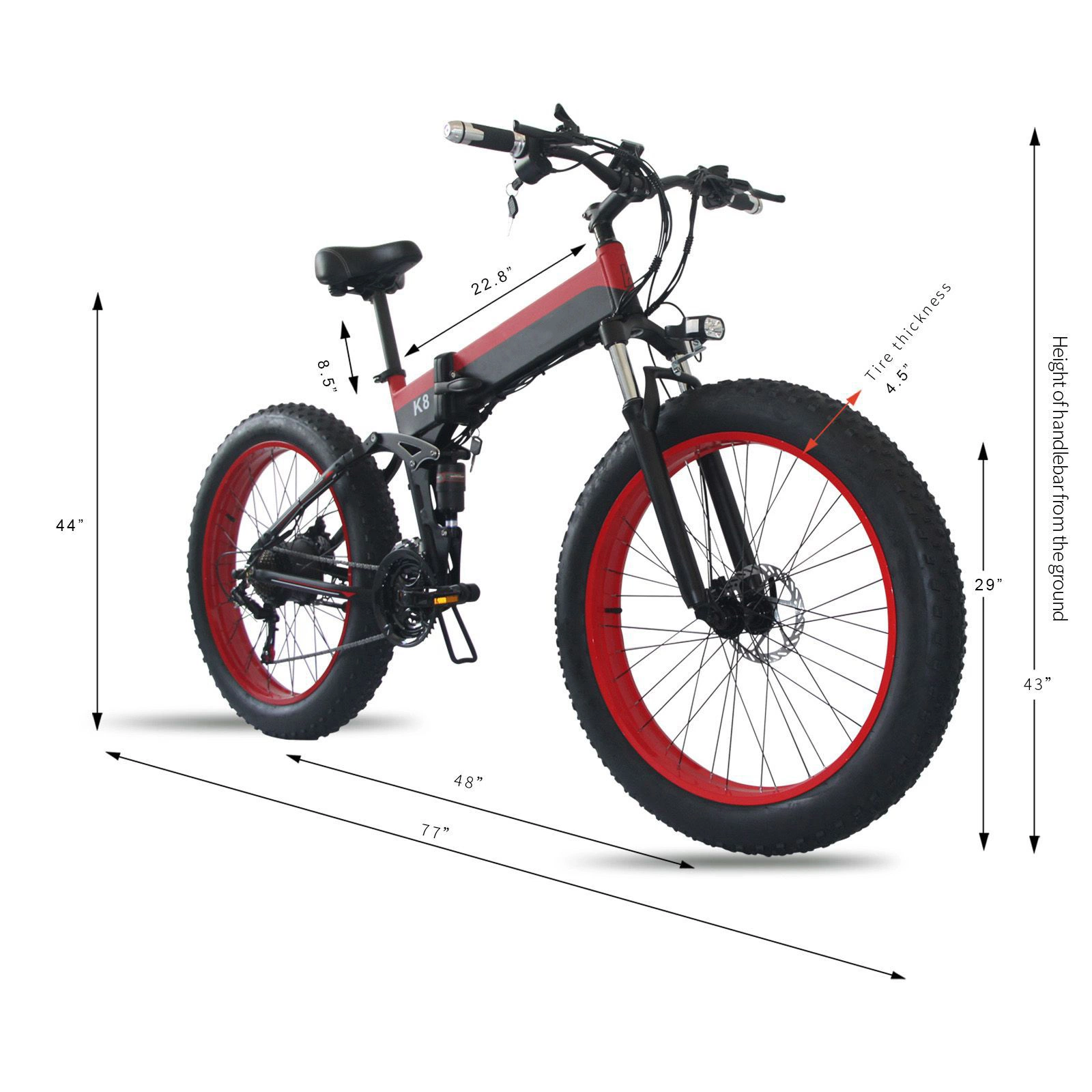 26" Elektro-Faltrad Elektro-City-Bike Mountainbike mit 350W/500W Brushless Disc Brake E Bike