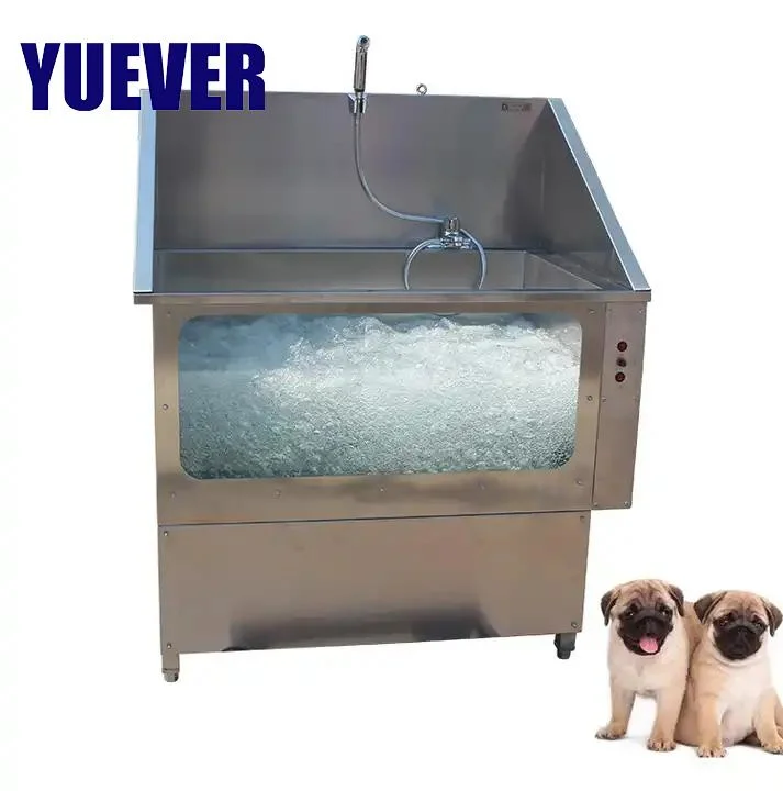 Yuever Medical Stainless Steel Dog Grooming Bath Tub SPA Bathing Products for Pets