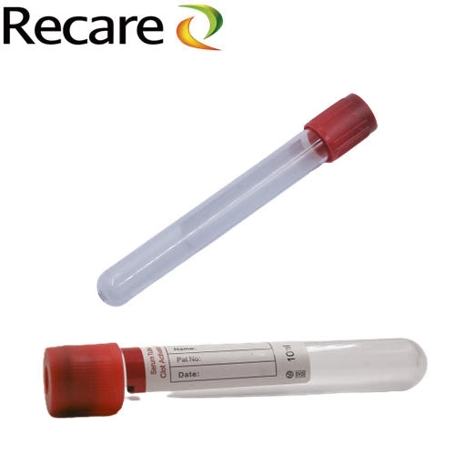 serum red top blood Collection Tube PET glass Clot Activator good quality on sale