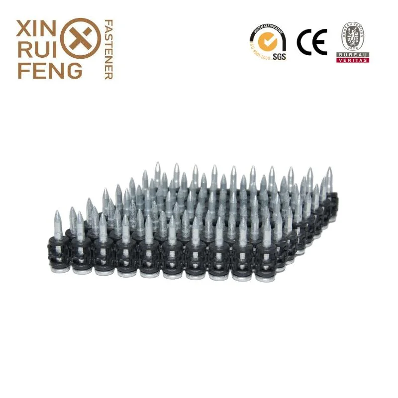 Factory Wholesale/Supplier Bx3 22mm Black Plastic Strip Concrete Steel Nails for Air Guns