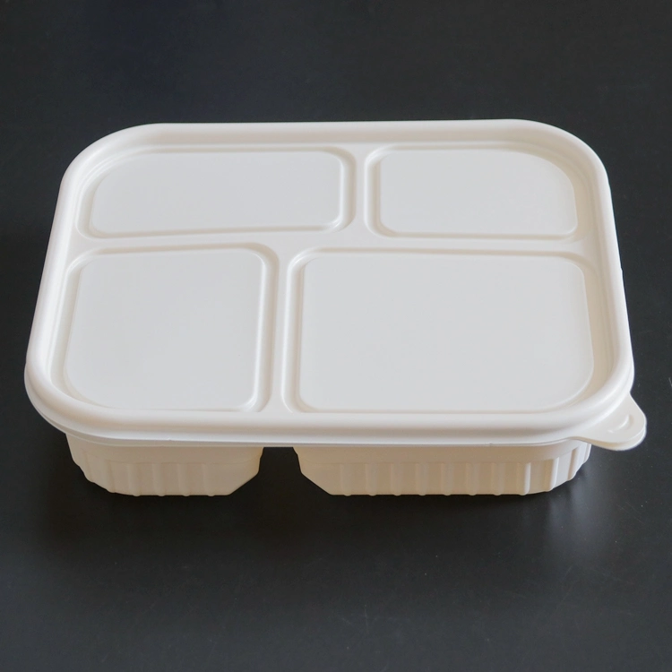 Refeição biodegradável Bento Tifin Box armazenamento de alimentos Container Office Student Caixa de almoço de bazar