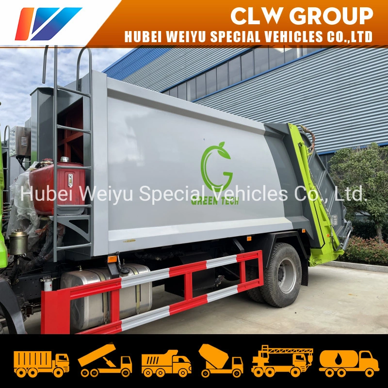 Dongfeng 4X2 6 Wheels 190HP 12cbm 12m3 Compression Garbage Truck for Sale