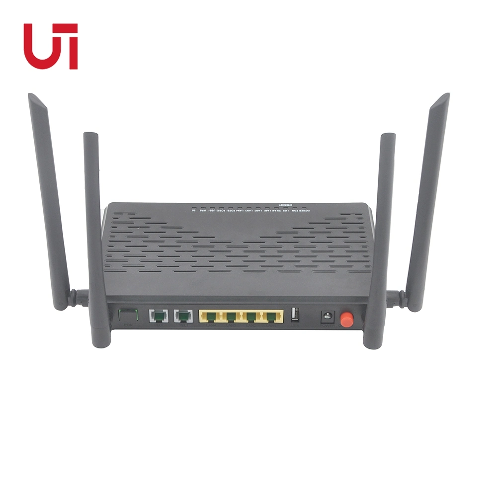 Ut-King 4GE +WiFi (2.4G&amp;5.8G) de doble banda AC Gpon Gpon ONU WiFi de la unidad de red óptica