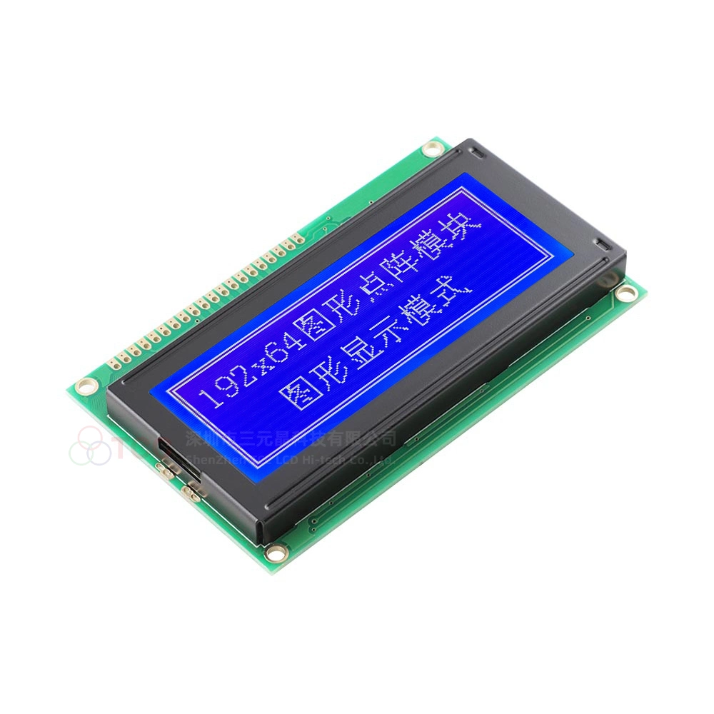 Tcc 192*64 Monochrome Display 8 Bit Parallel Stn Blue LCD Module