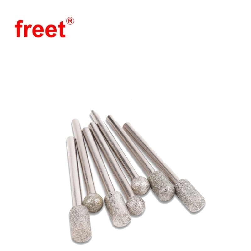 6*60mm Electroplated Diamond Grinding Head Mounted Points 20PCS/Set for Marble Jade Stone