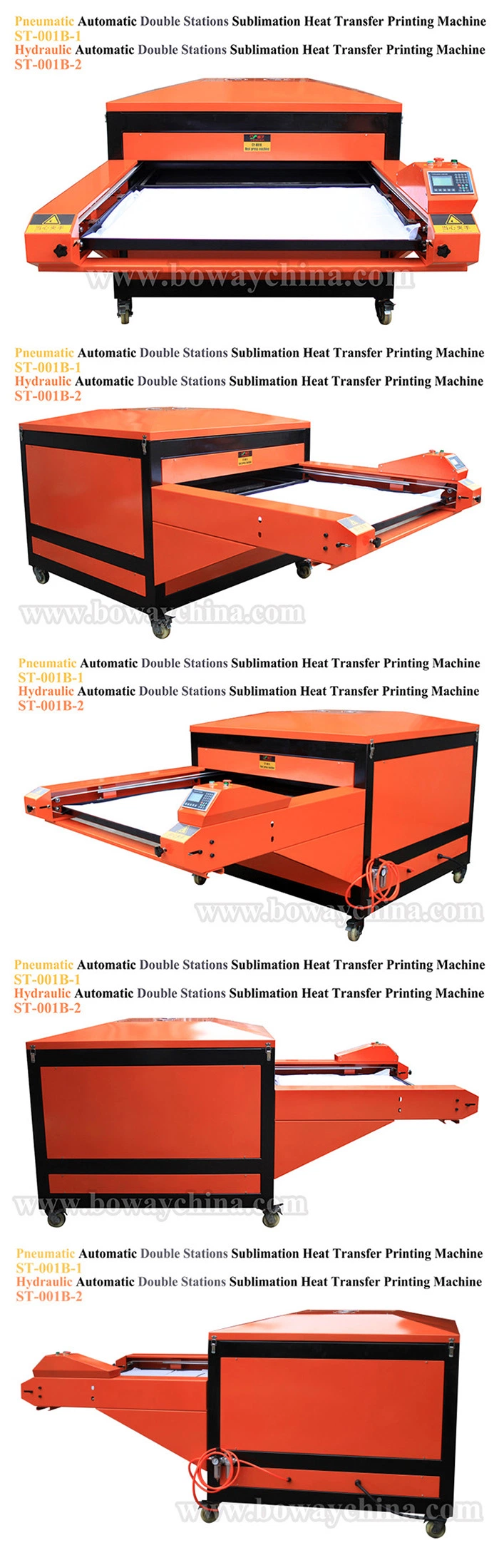 110X170cm Automatic Hydraulic Thermal Hot Heat Transfer Press Tarpaulin Printer