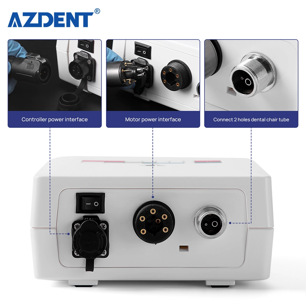 Micro-moteur à pulvérisation interne électrique sans balai à LED dentaire avec trois Paramètres facultatifs