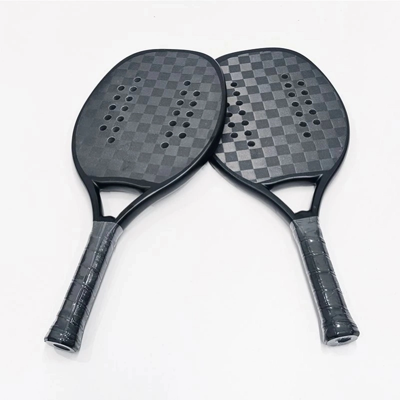 Factory Price Rough Surface Full Graphite Carbon Light Weight Racket Beach Tennis