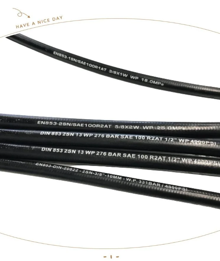 Flexible Rubber Hose Hydraulic Hose with Smooth Cover Sanyeflex Hose Maunfacturer Mining Machine Industrial Equipment Tube Pipe Hose R1r2r4r9r12r154sh4sp