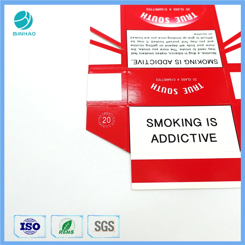 Durable Embossed Printing Logo Packing Carton Cardboard Box for Cigarette