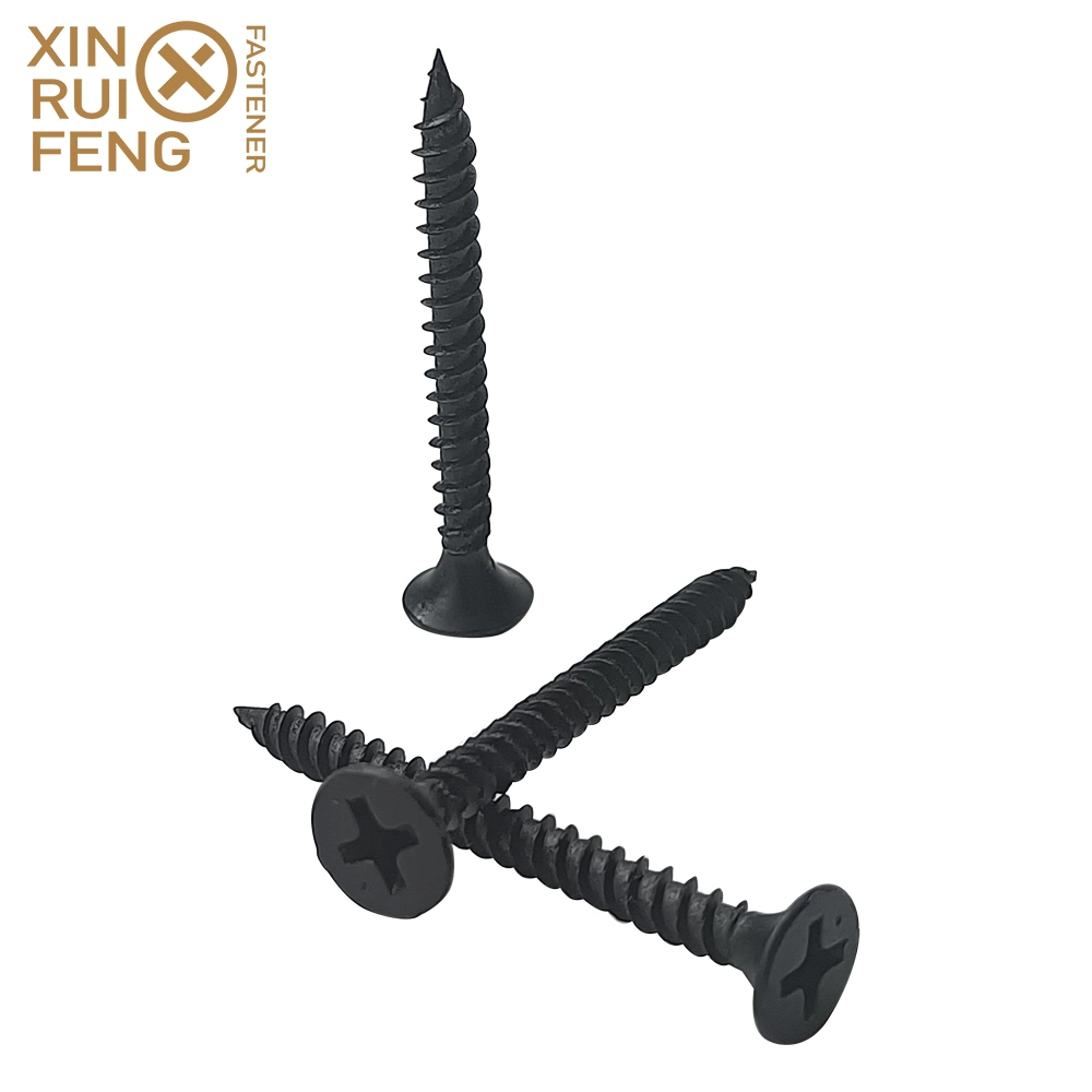 Spain USD2.35/Kg Xinruifeng Fastener Black Grey Phillips 2 Gypsum Wood Drywall Screws