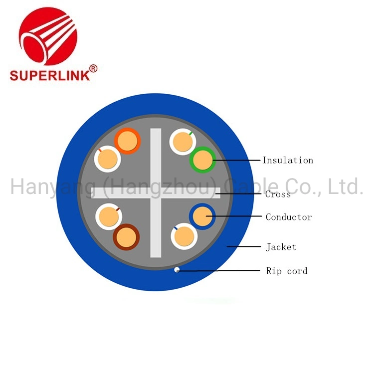 Communication FTP Shield Twist Pair CAT6 23AWG Installation LAN Cable