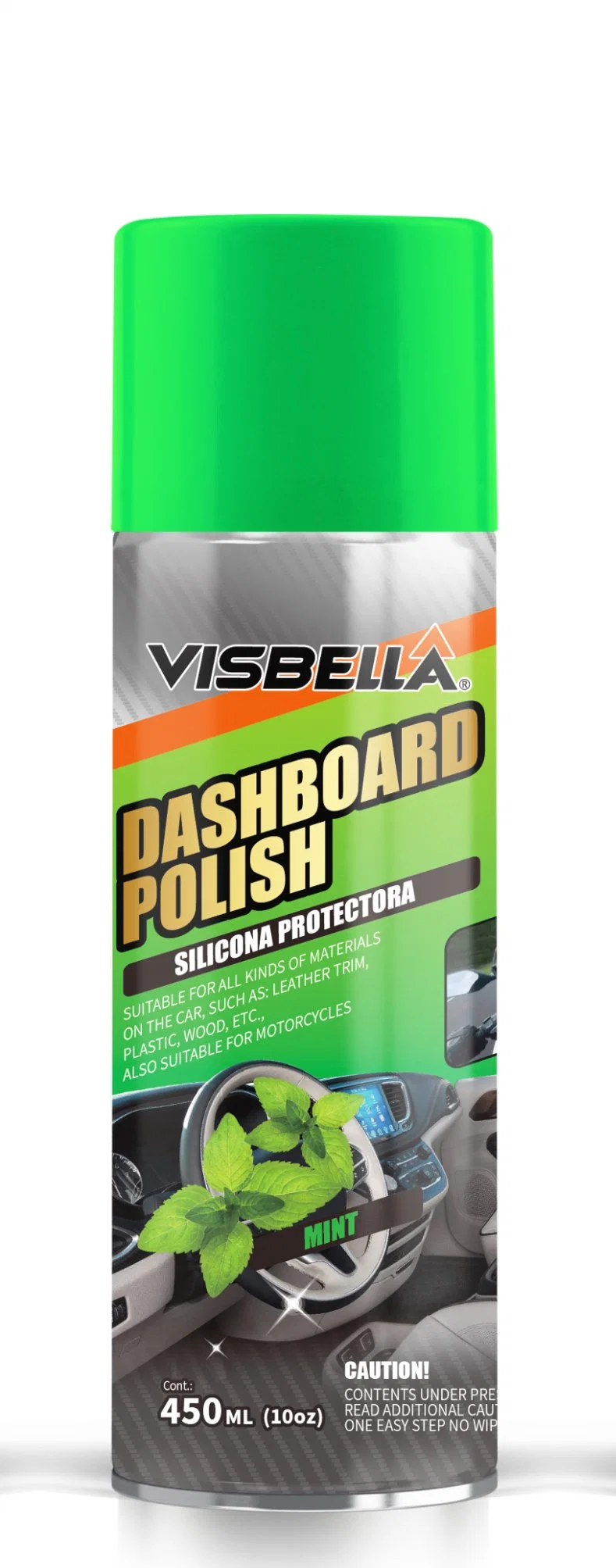 Visbella Lemon Dashboard Wax Spray / Leather Wax / Dashboard Polish 450ml