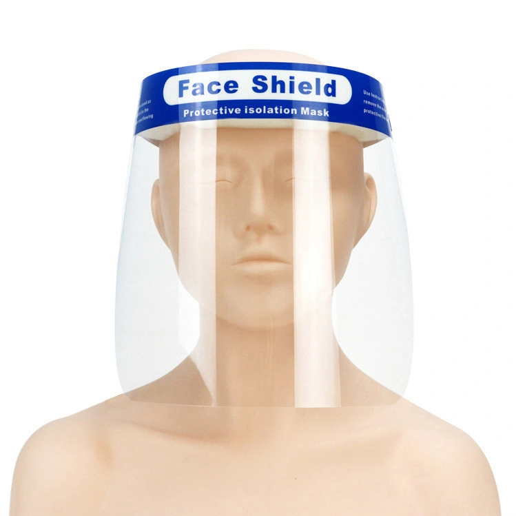 Protección de visera de protección facial transparente antivaho