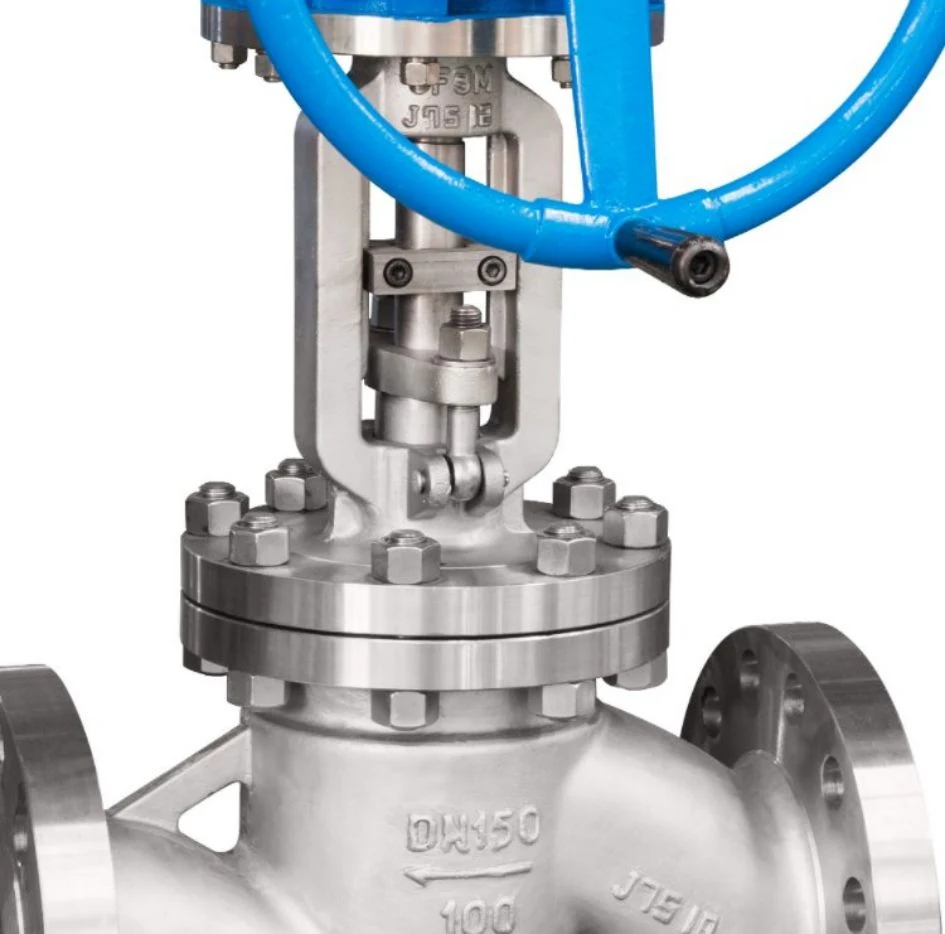 Globe valve J541W-100P stainless steel flange manual globe valve