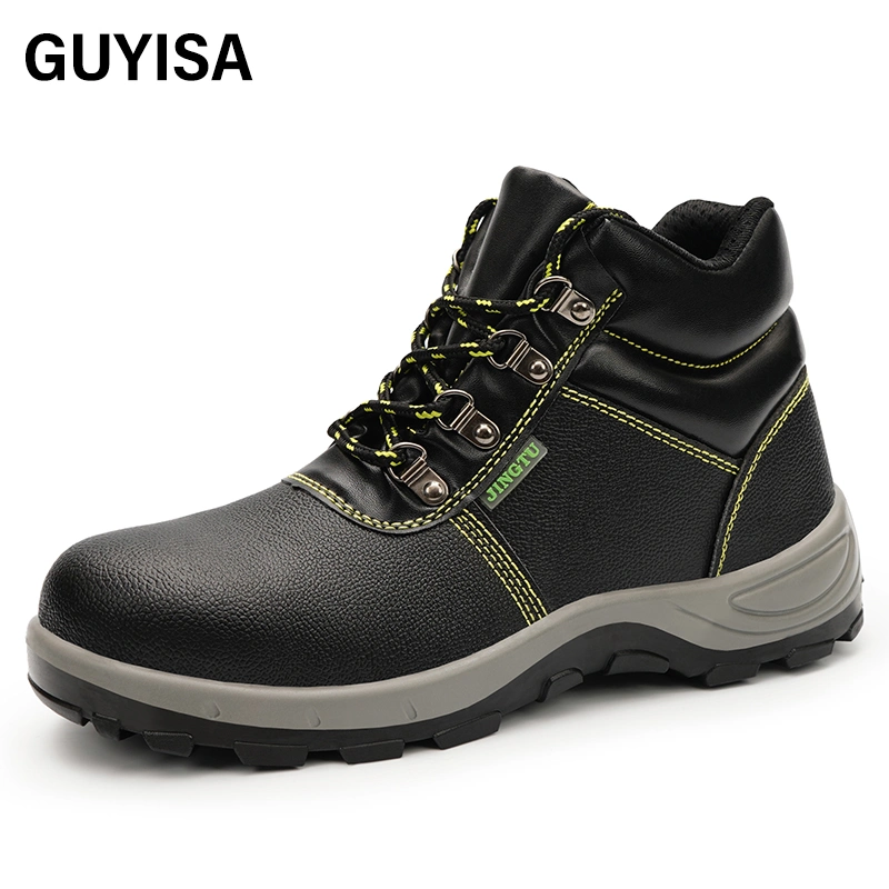 Guyisa Breathable Safety Shoes Steel Toe High quality/High cost performance Foot Protection Outdoor Work Solid Bottom Safety Shoes