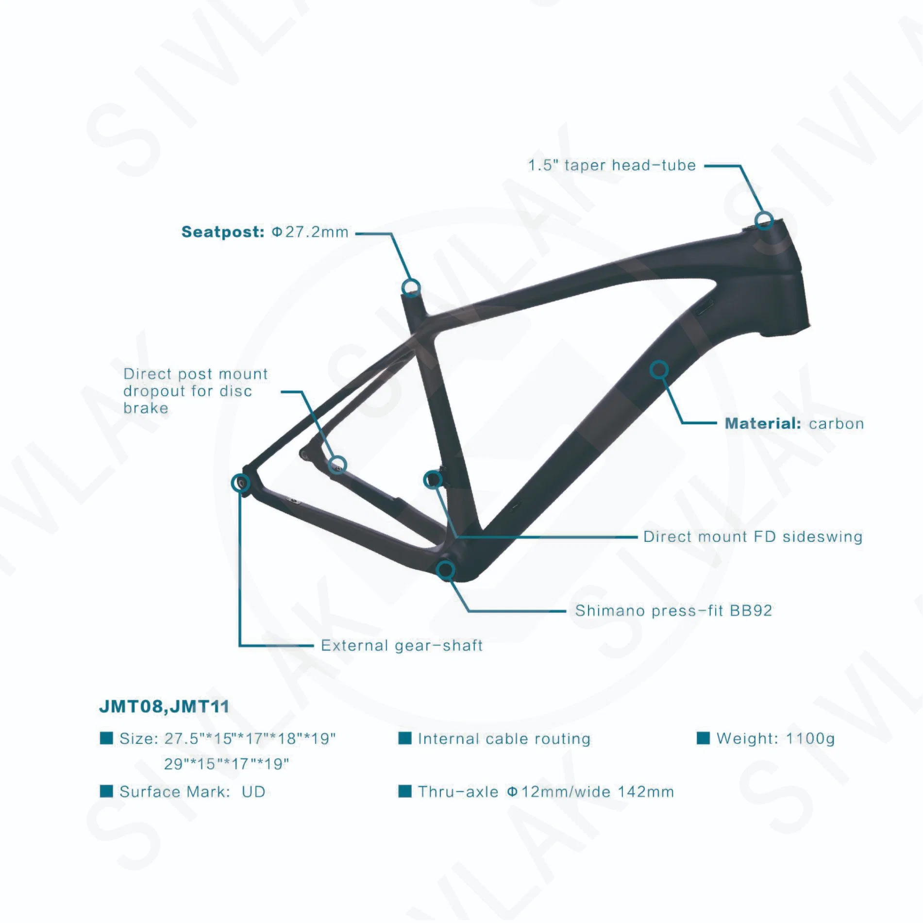 El suministro directo de fábrica Venta caliente de fibra de carbono Moto Bicicleta de carretera